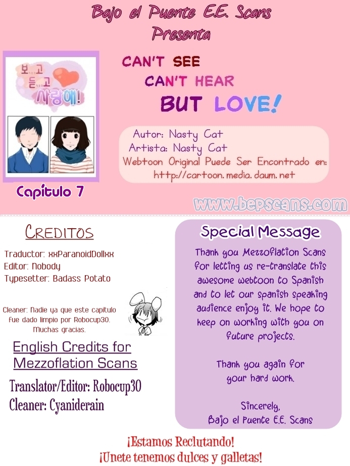 Can't See Can't Hear But Love-Chapter 7